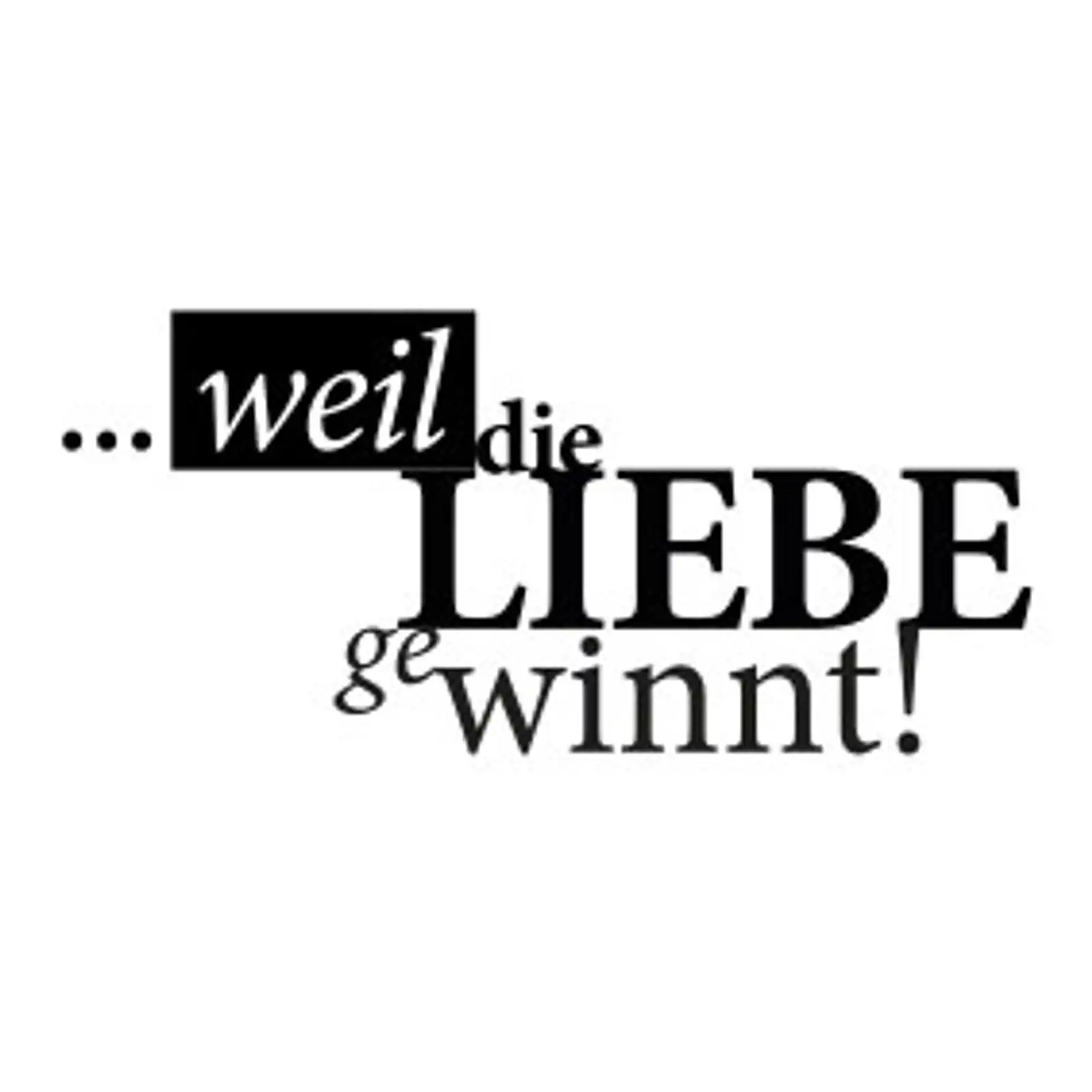 Thumbnail: typoBILD "...weil die Liebe gewinnt!"