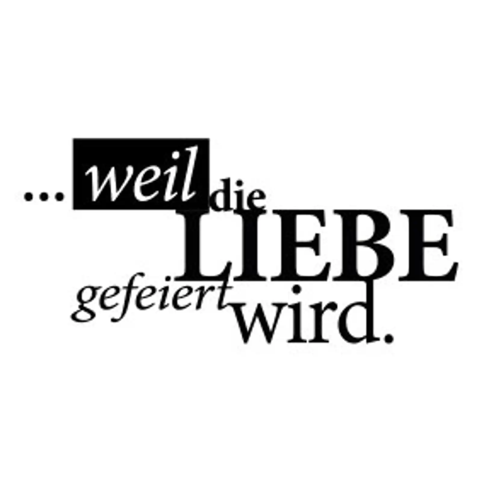 Thumbnail: typoBILD "...weil die Liebe gefeiert wird!"