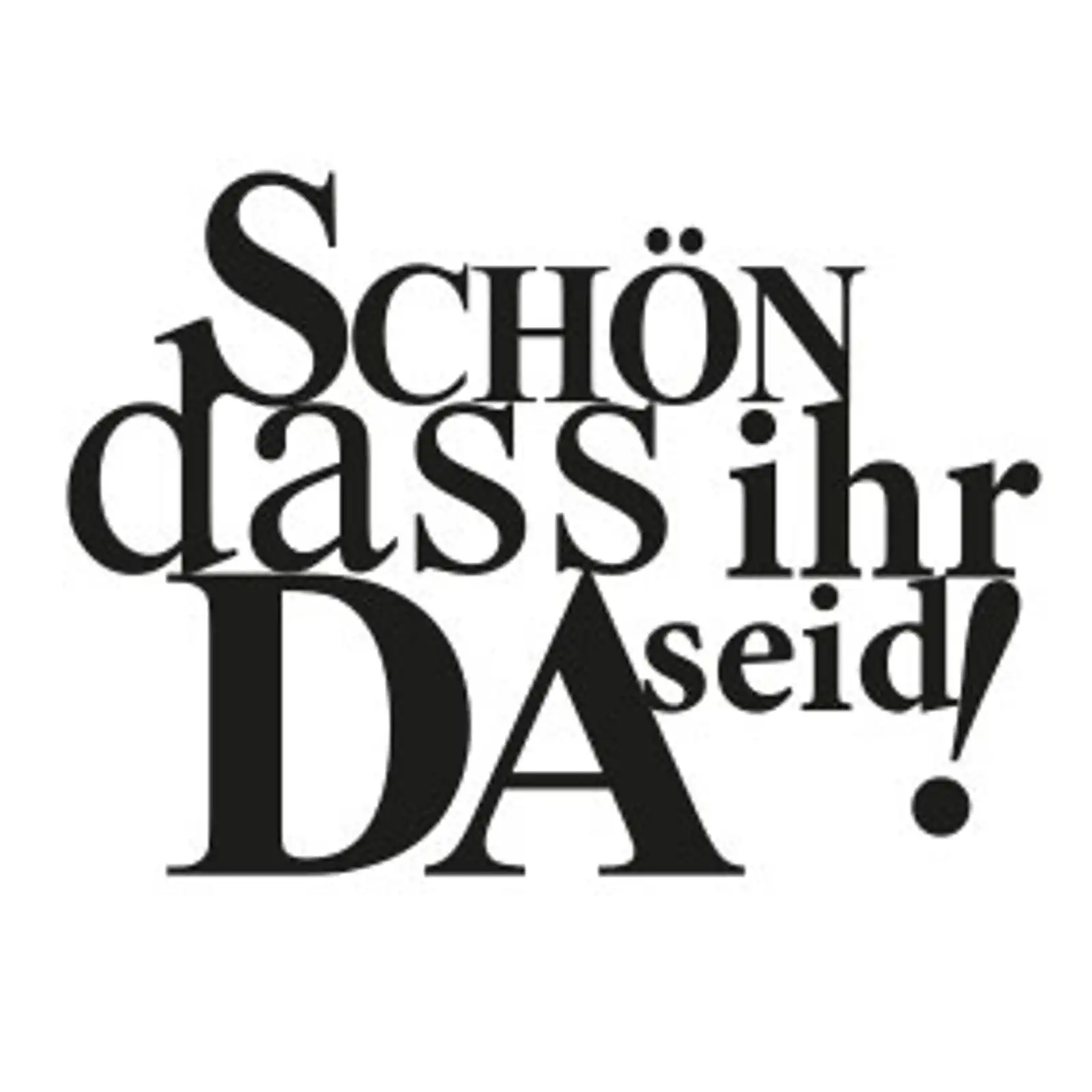 Thumbnail: typoBILD "Schön, dass Ihr da seid!"