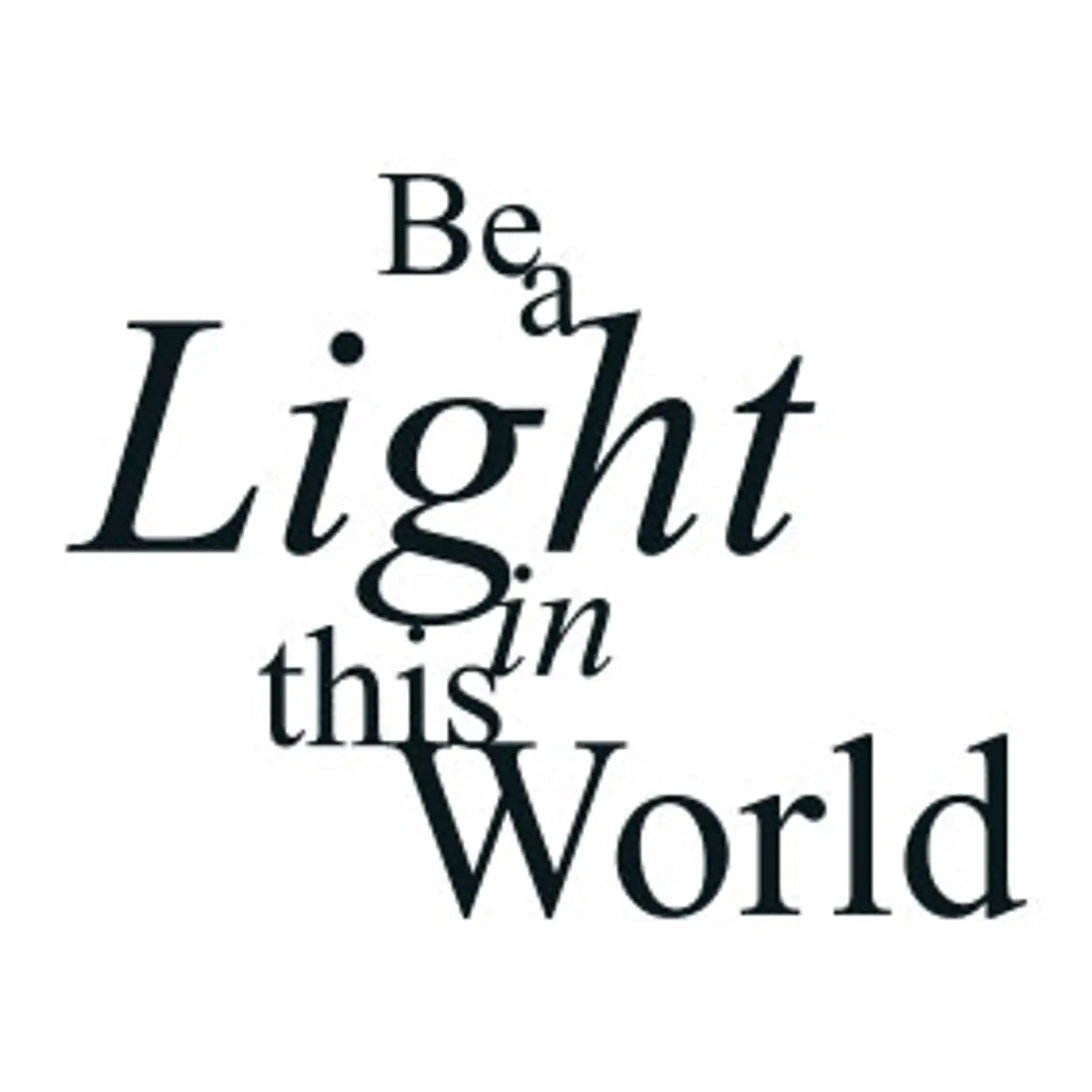 Thumbnail: typoBILD "Be a light in this world!"