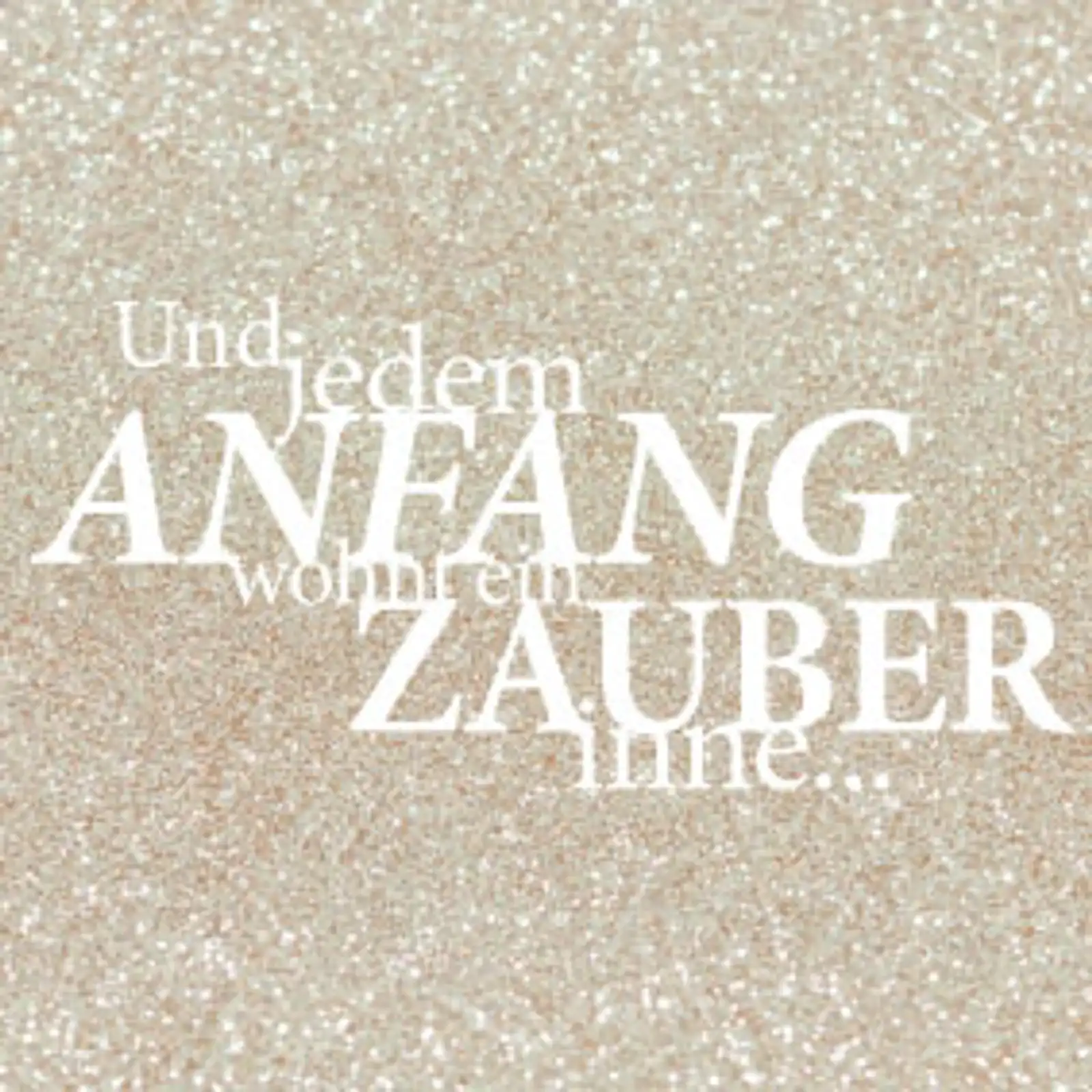 Thumbnail: typoBILD "Und jedem Anfang wohnt ein Zauber inne!"