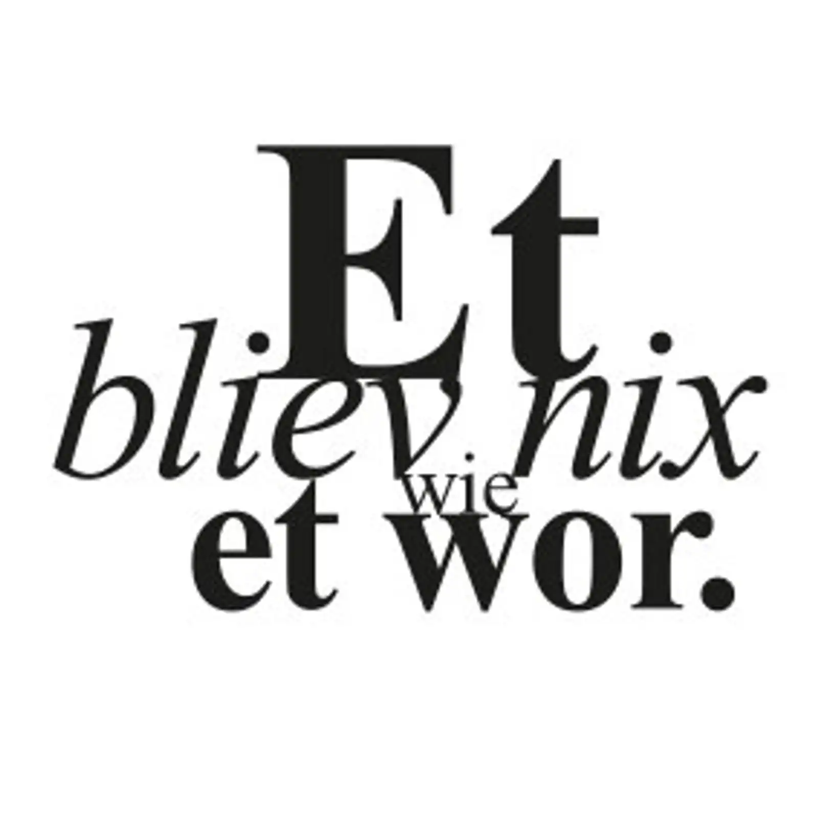 Thumbnail: typoBILD "Et bliev nix wie et wor!"