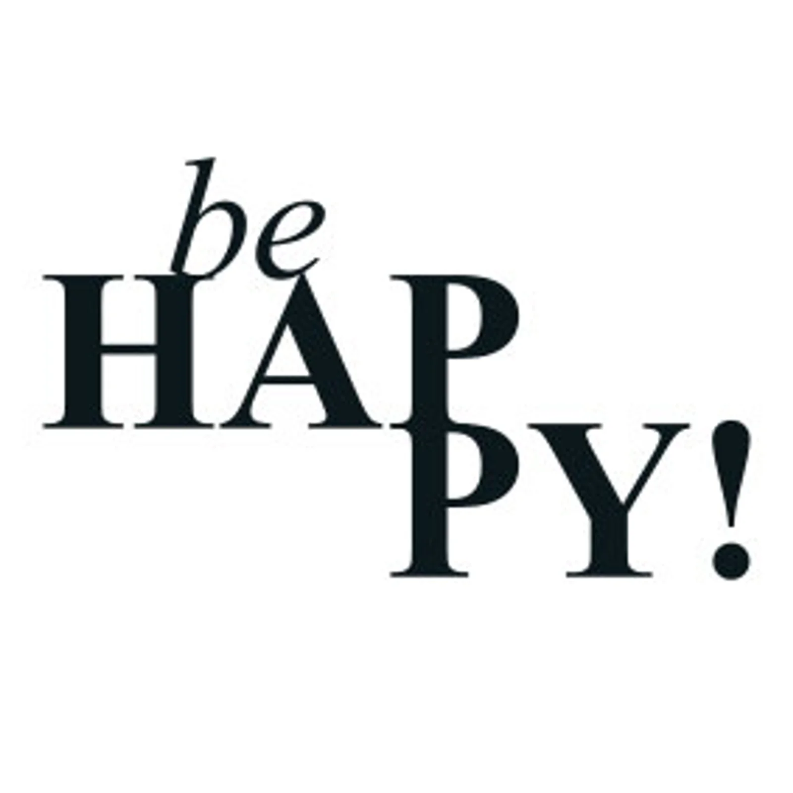 typoBILD "be happy!"
