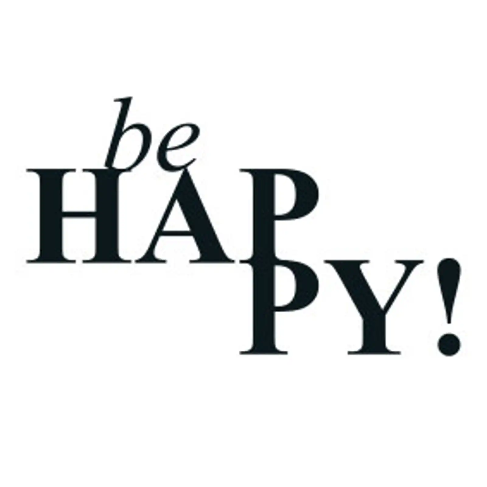 Thumbnail: typoBILD "be happy!"