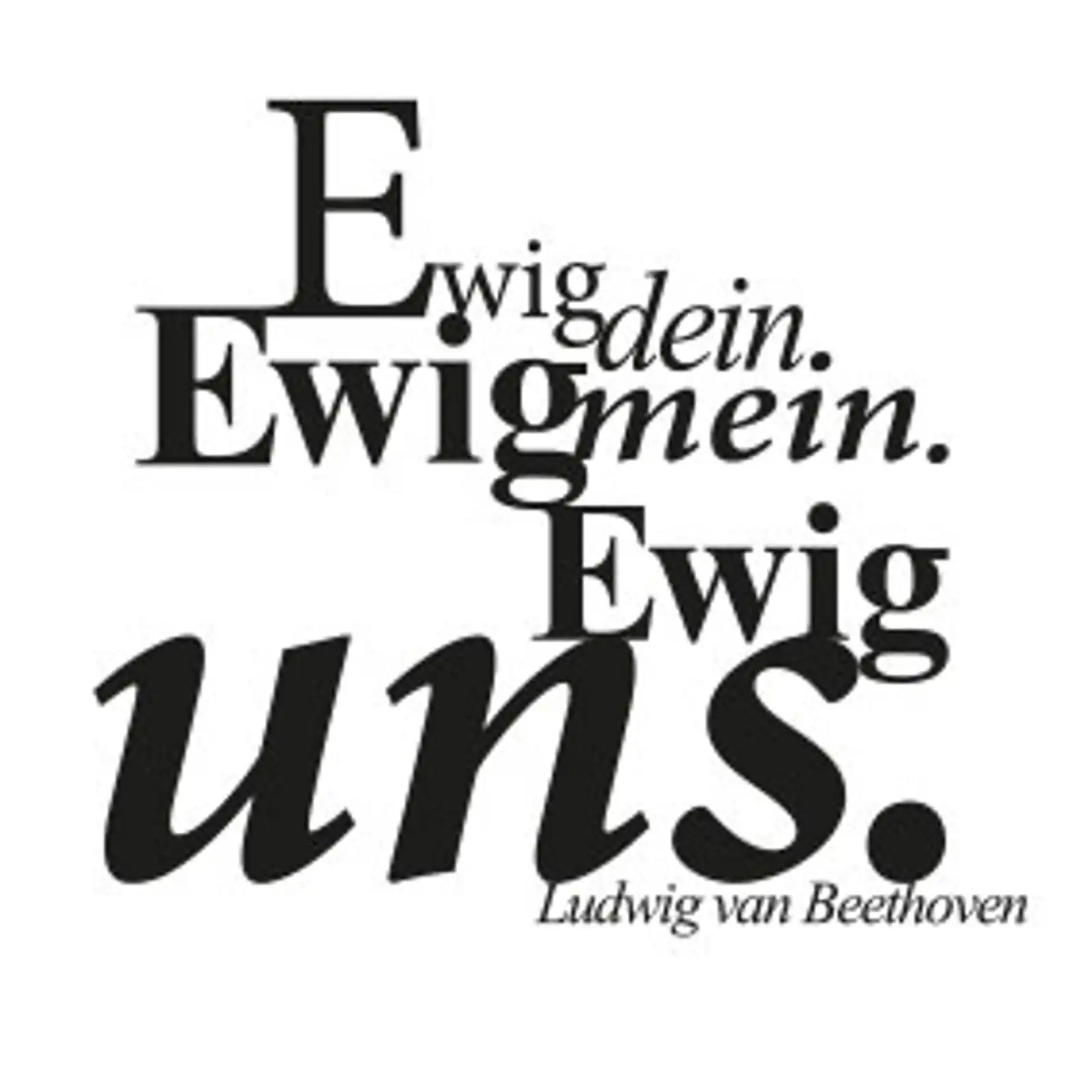 Thumbnail: typoBILD "Ewig dein. Ewig mein. Ewig uns."