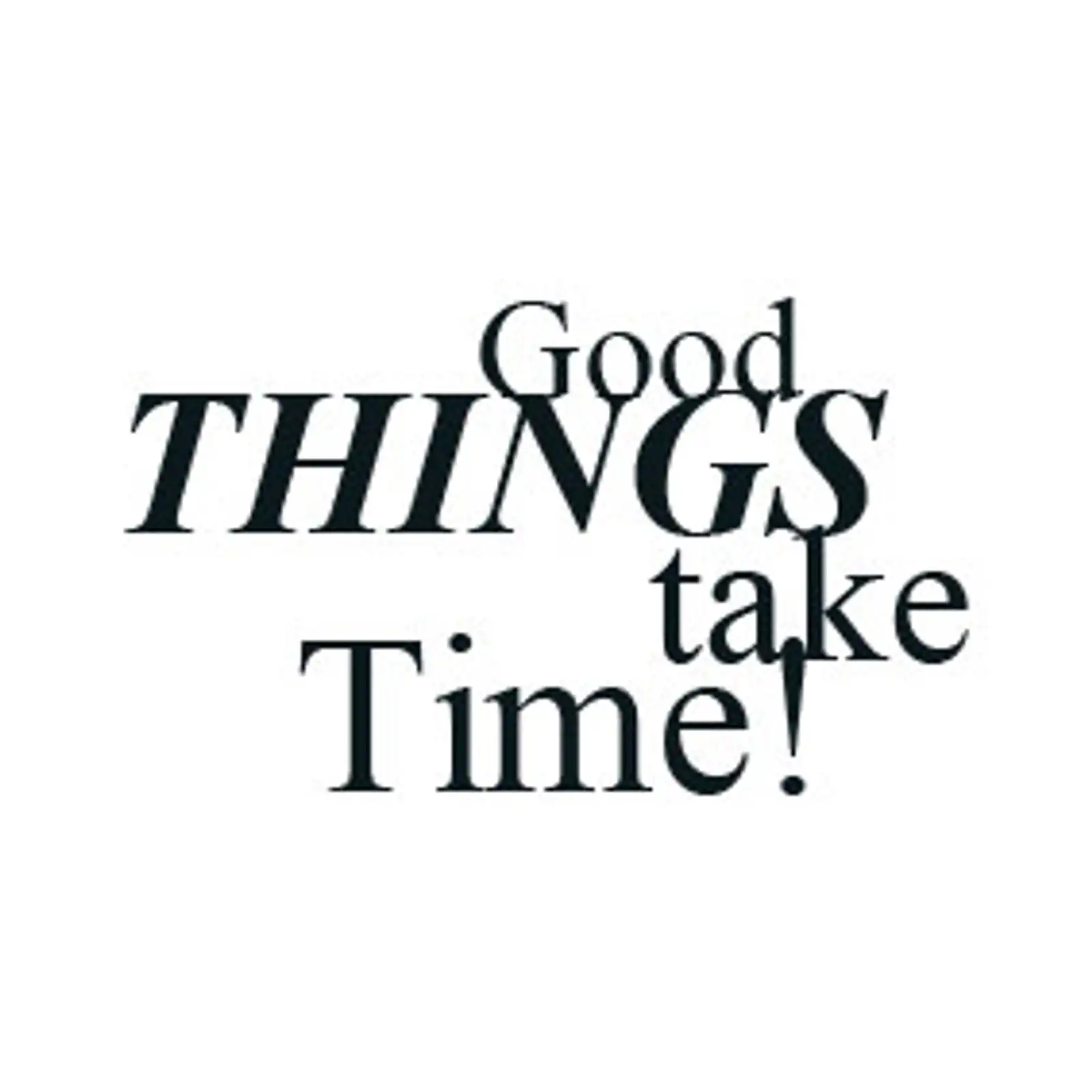 Thumbnail: typoBILD "Good things take time!"