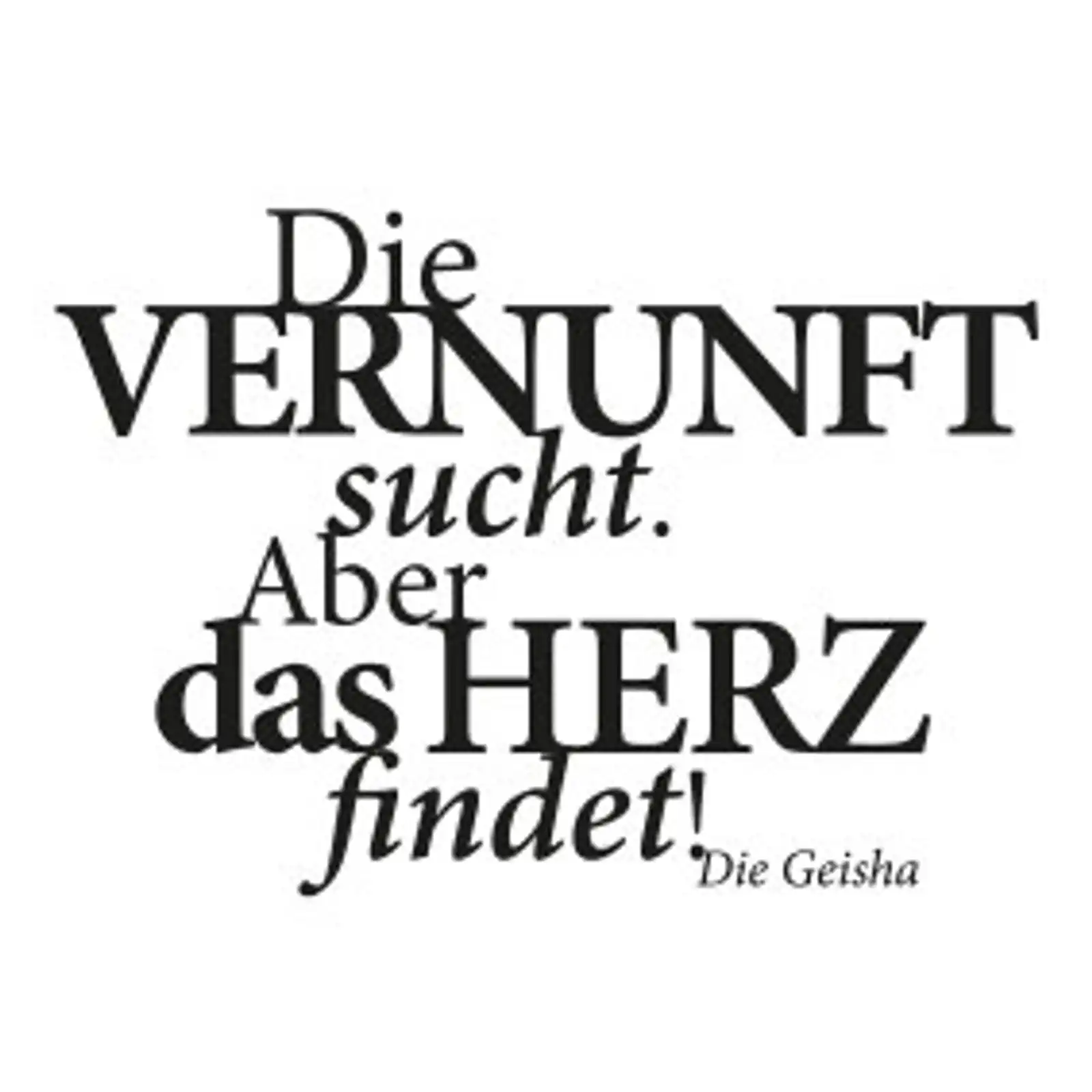 Thumbnail: typoBILD "Die Vernunft sucht, das Herz findet!"
