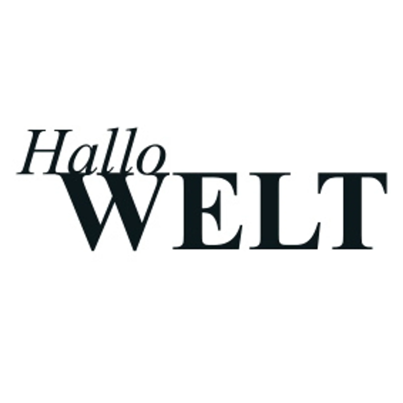 typoBILD "Hallo Welt!"