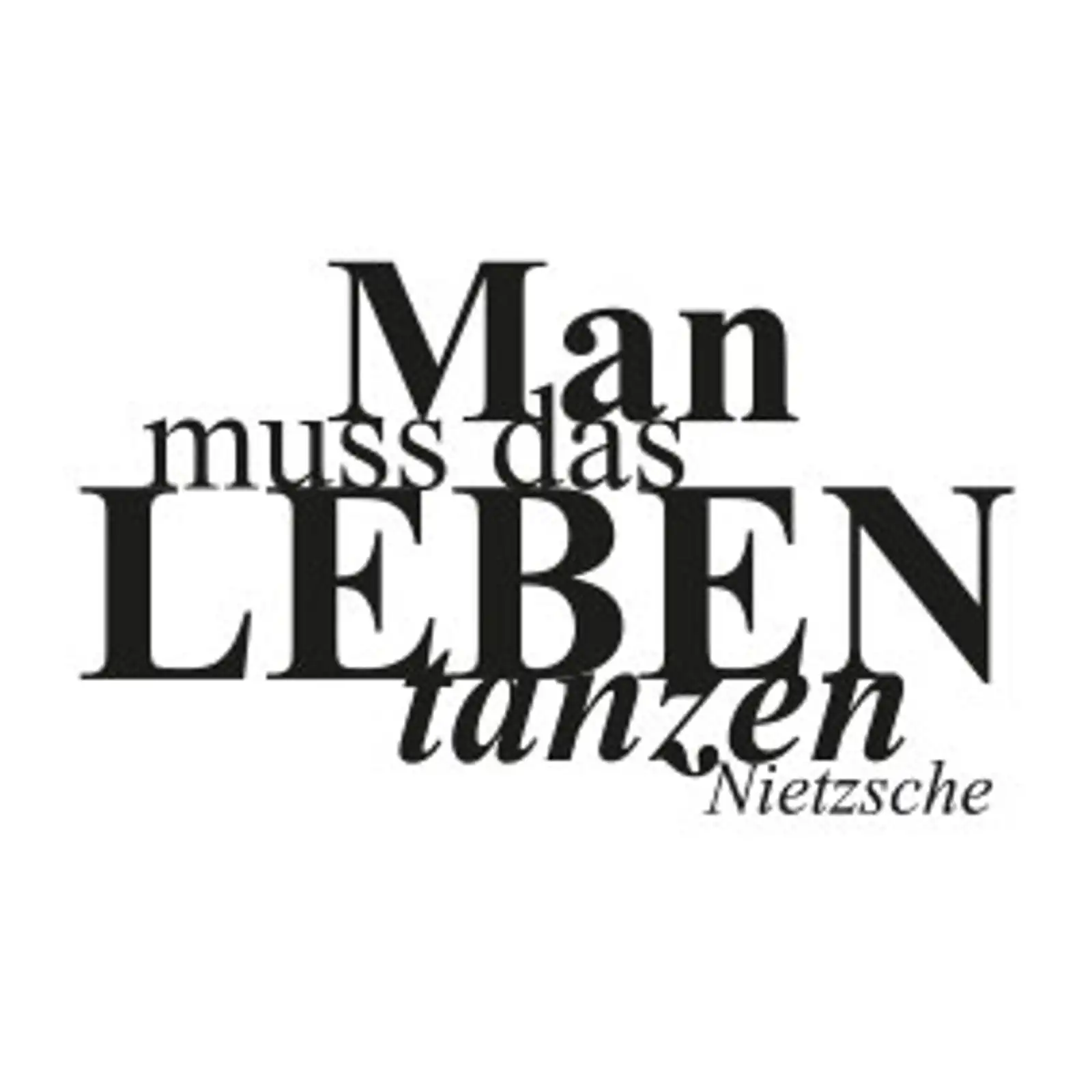 Thumbnail: typoBILD "Man muss das Leben tanzen!"