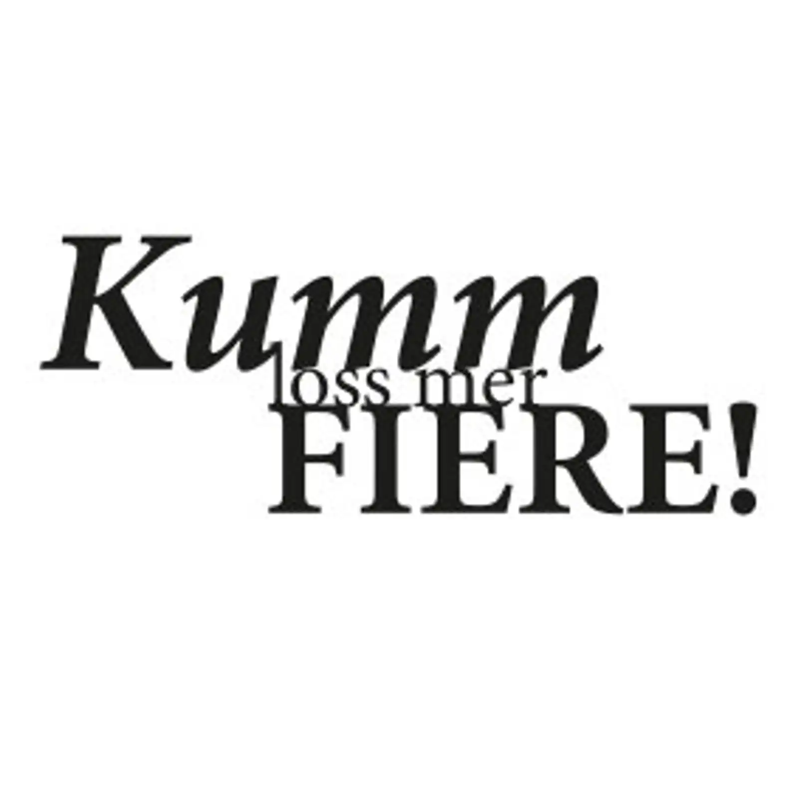 Thumbnail: typoBILD "Kumm los mer fiere!"